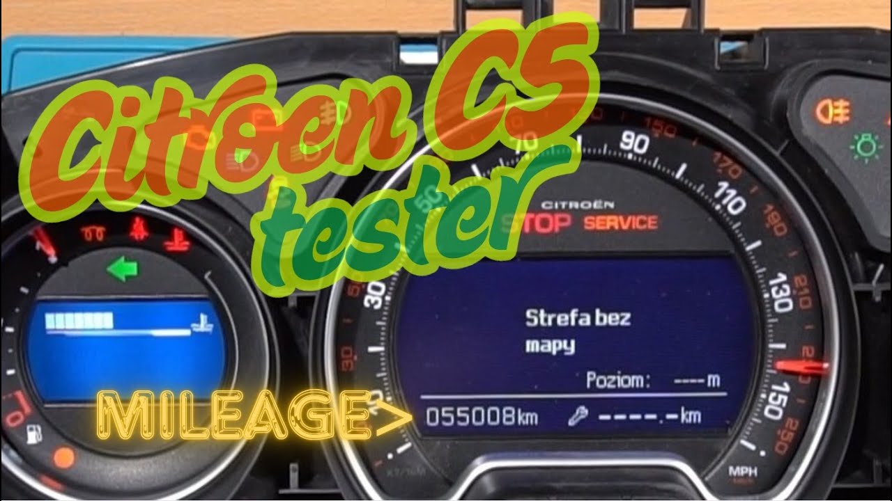 Citroen C5 dashboard tester EN
