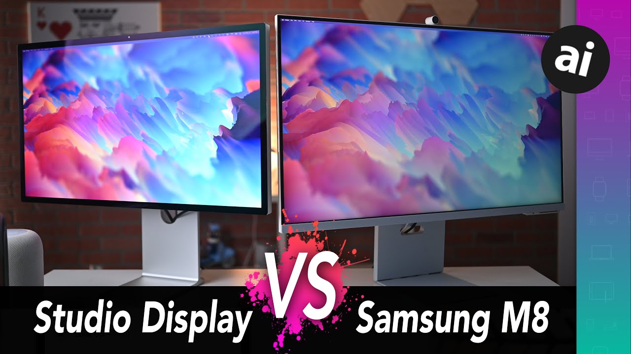 Apple Studio Display VS Samsung M8 Smart Monitor! Is Bigger Better?