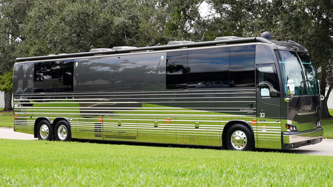Tour of Rare Prevost Millennium X3 available for $1,333,333!