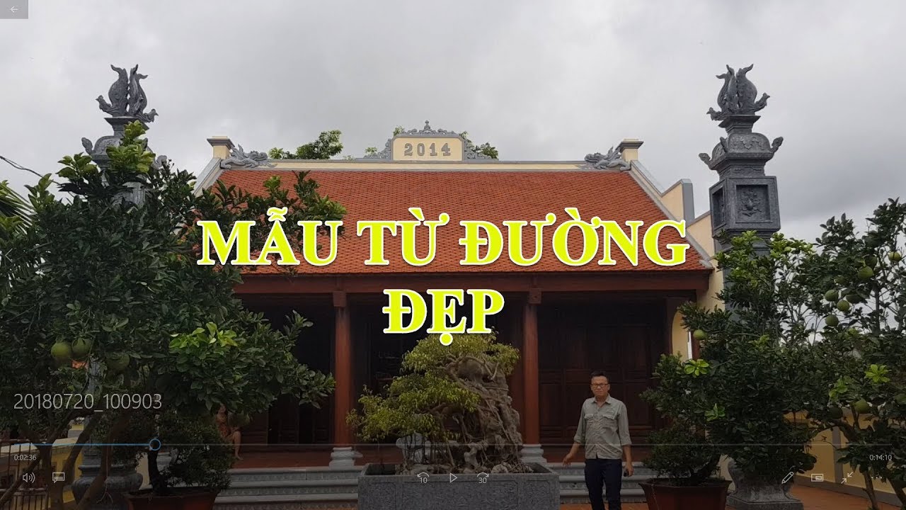 Mẫu Từ Đường Đẹp Diện Tích 8.5x7m Giá 1 Tỷ Đồng Cả Khuôn Viên
