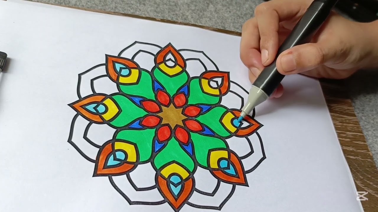 Relaxing Mandala Coloring | Stress Relief & Mindful Art 🎨🧘&zwj;♀️
