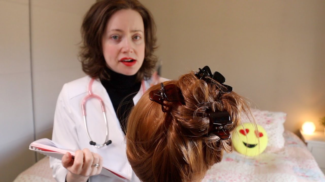 ASMR Whisper ♡ GUM CHEWING ♡ Intense Emergency Medical Care Examination & Treatment | Scalp & Head