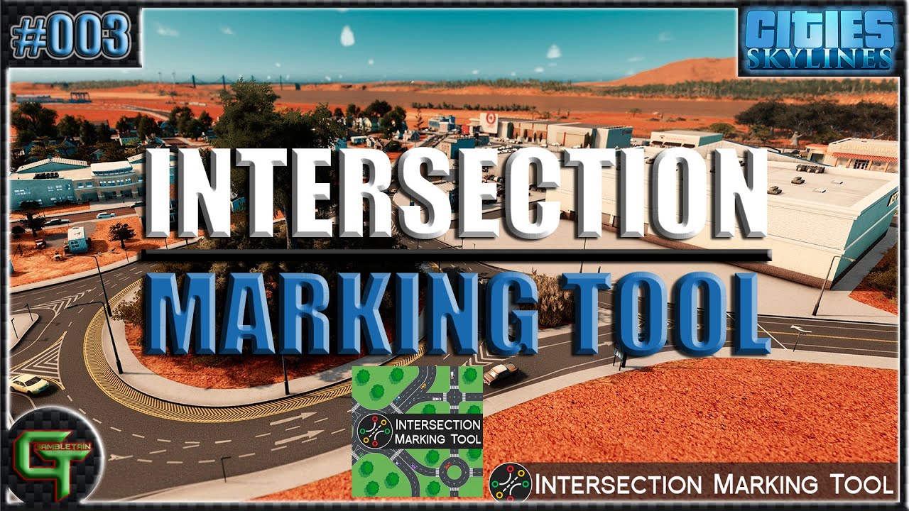 Cities: Skylines | Tutorial | Intersection Marking Tool | Deutsch | #004