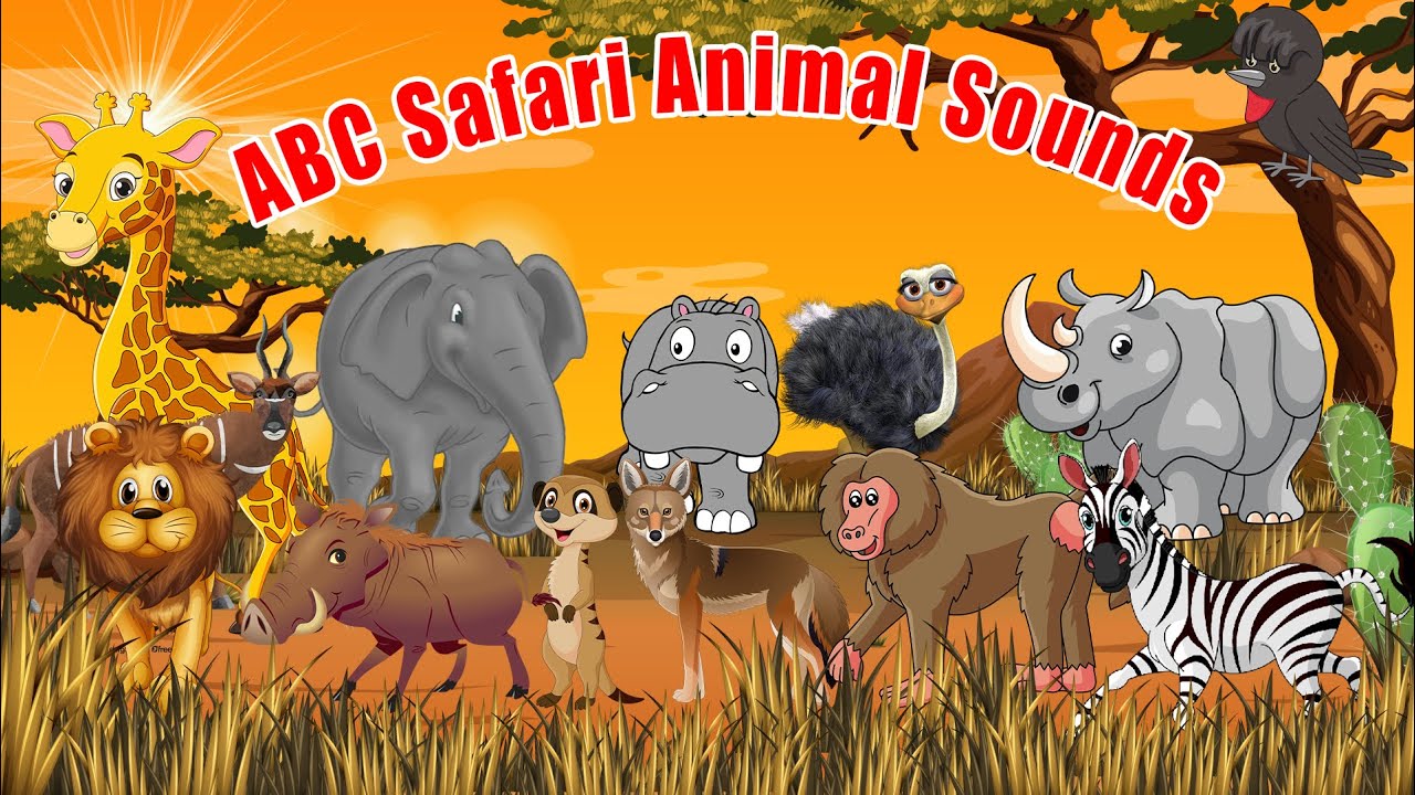 ABC Safari Animal Sounds 0024 | Nursery Rhymes | LittleKidsTV