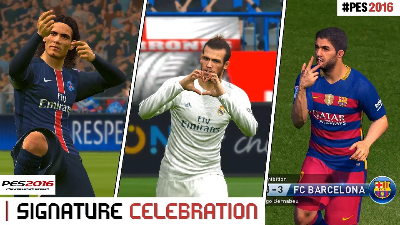 PES 2016 : All Player Signature Celebrations