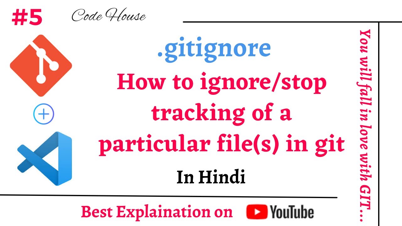 Part-5 .gitignore How to ignore / stop tracking a specific file in Git in Hindi | Untrack files.