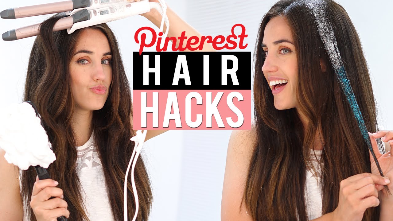 PROBANDO TIPS DE CABELLO DE PINTEREST | PINTEREST HAIR HACKS TESTED