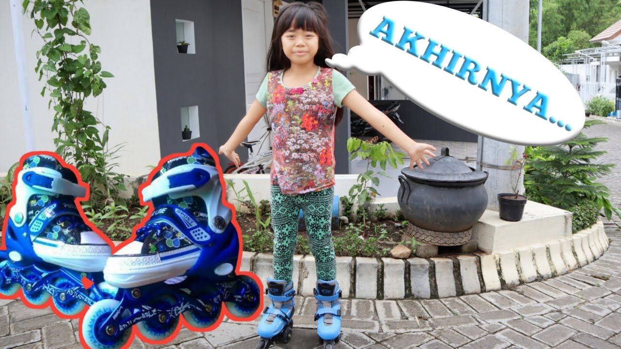 mau beli sepatu roda sampai harus buka celengan