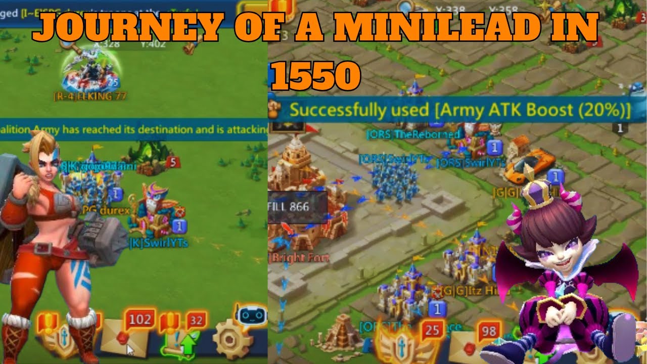 Lordsmobile:-Journey Of A MiniLead In KD 1550 (Wow+ Brutal Hits)