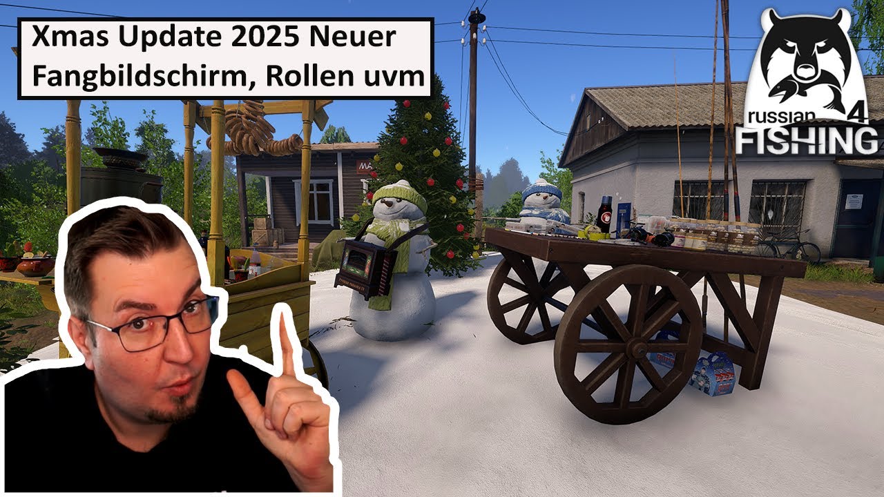 Weihnachts Update 2025 Neuer Fangbildschirm, Rollen, Aufgaben uvm | Russian Fishing 4 | Deutsch