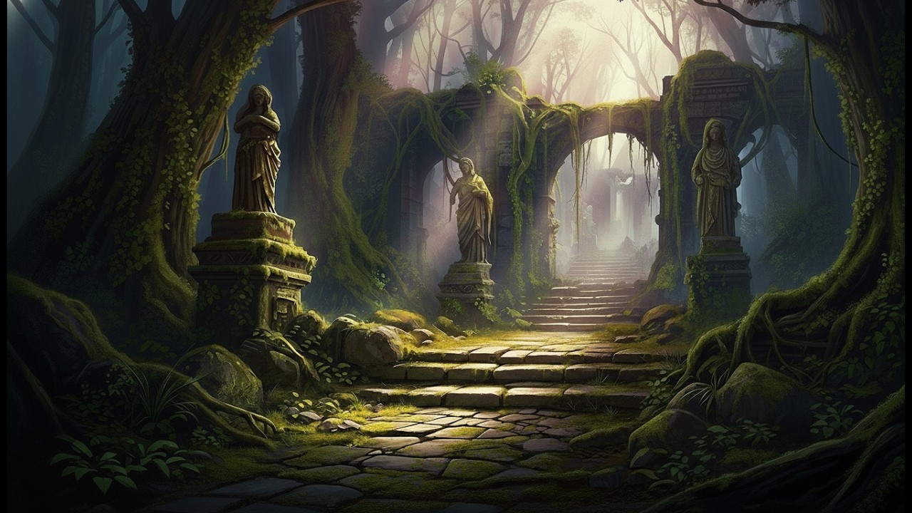 Deep Focus Forest Ambience for Study & Writing | Soft Fantasy Background Music