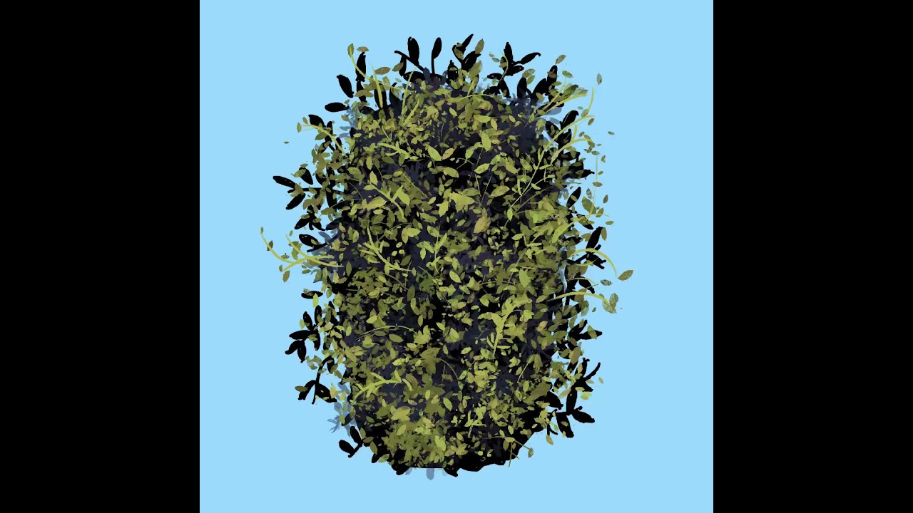 Eyvind Earle bush study: Quick time lapse