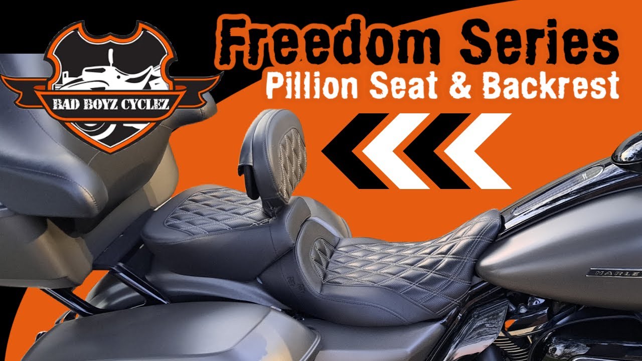 BAD BOYZ CYCLEZ | FREEDOM SERIES | PILLION SEAT AND RIDER BACKREST | HAND MADE
