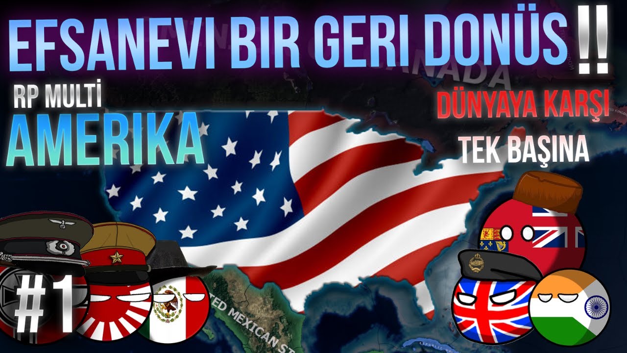 OYNADIĞIM EN ZOR OYUN | Hearts of Iron 4 - MULTIPLAYER | AMERİKA #1