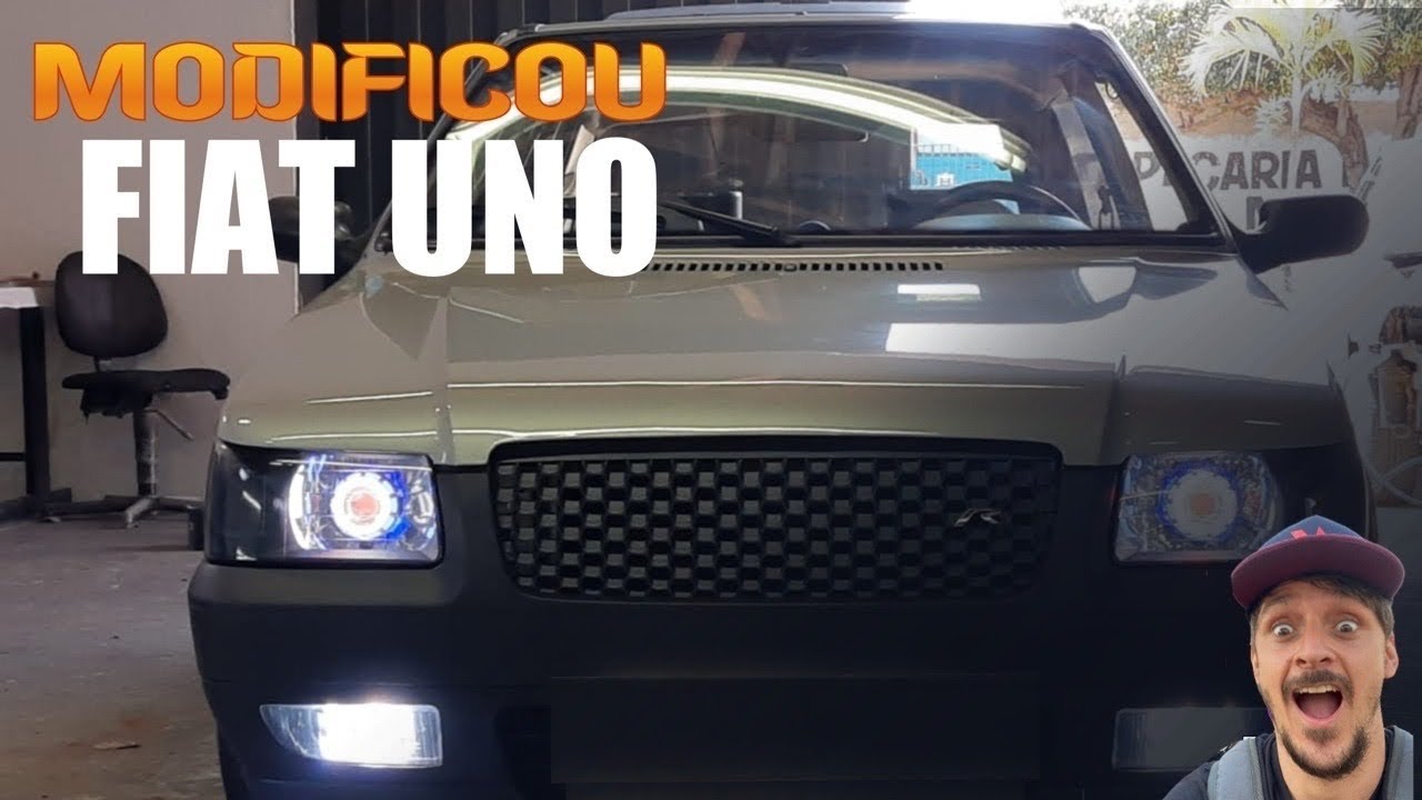MODIFICOU O FIAT UNO TODO! PROJETO TOP QUE DEU O QUE FALAR!
