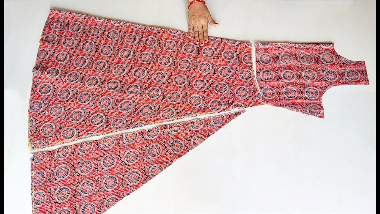 Full Flared Umbrella cut Kurti Cutting and stitching | सिर्फ 2.5 Mtr कपड़े में घेर दार Kurti