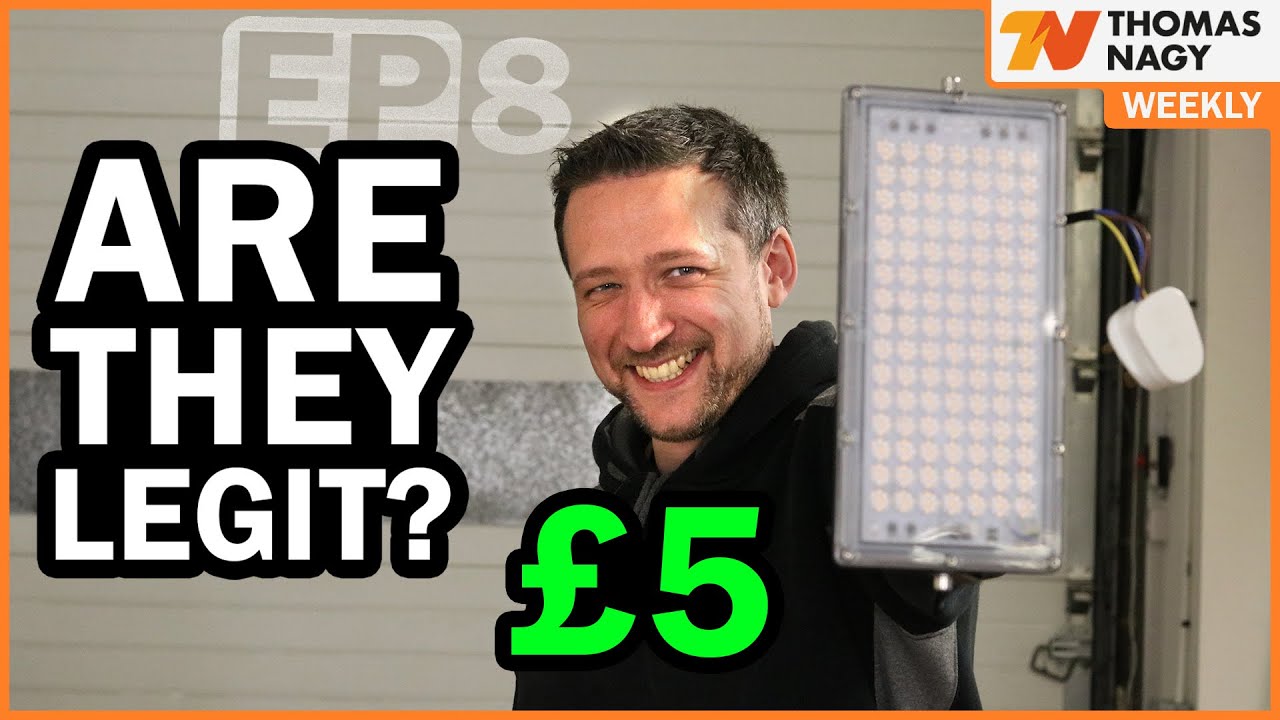 I bought the CHEAPEST flood light in the UK | Nagy weekly ep08