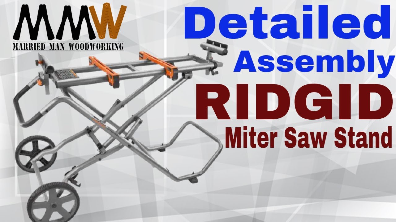 Assemble RIDGID Universal Mobile Miter Saw Stand with Mounting Braces - Model AC9946