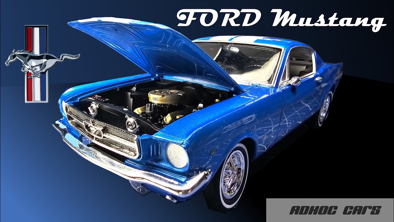 Building a STUNNING 1965 Ford Mustang Model by Revell From Start to Finish! 1/24 scale model