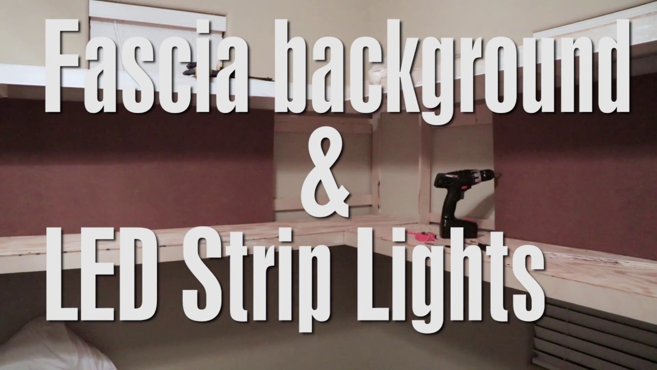 Installing a Train Layout Background Fascia and LED Strip Lighting