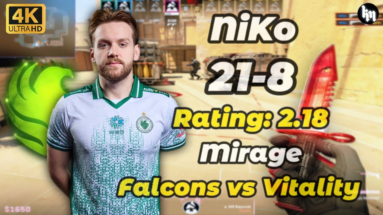 🔥NiKo (21-8) Falcons vs Vitality (Mirage) | BLAST Bounty 2026 Season 1 Finals #cs2 #NiKo