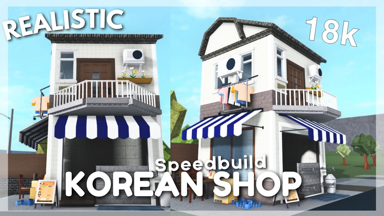 BLOXBURG | Korean Family Shop PT 2 | Roblox Bloxburg Speedbuild