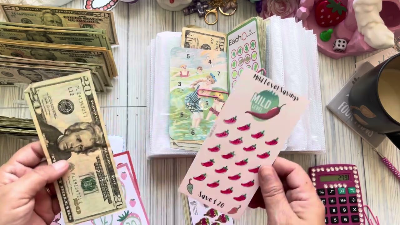 🩷 Unstuffing 48 Completed Saving Challenges 🩷 #savingschallenges #savingmoney #money