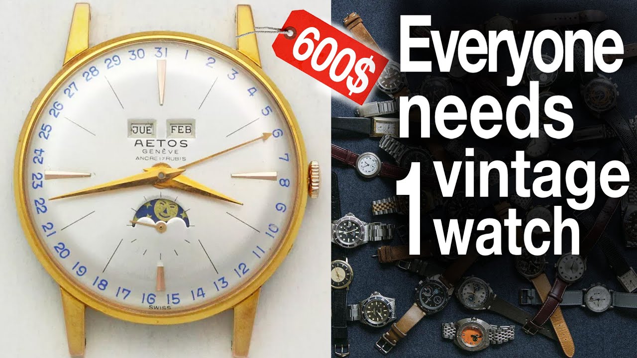 Vintage Watches don't have to be expensive || 600&euro; Triple calendar moonphase from Ebay