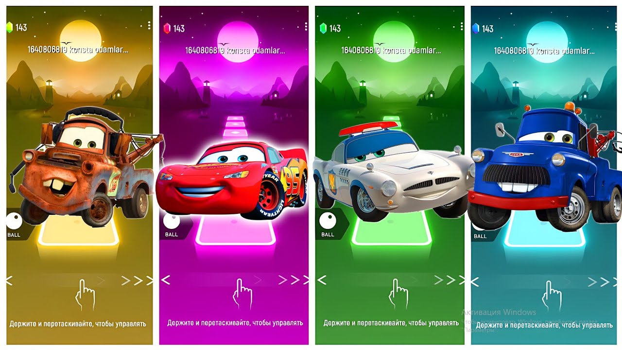 ⚡ Lightning McQueen Tiles Hop Gameplay Is Insanely Smooth 🚗💨