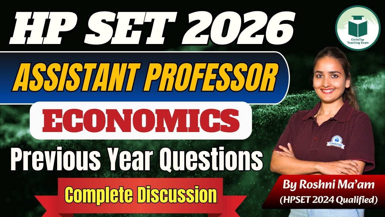 HP SET 2026 Assistant Professor | Economics PYQs | Complete Discussion | Civilstap 🚀