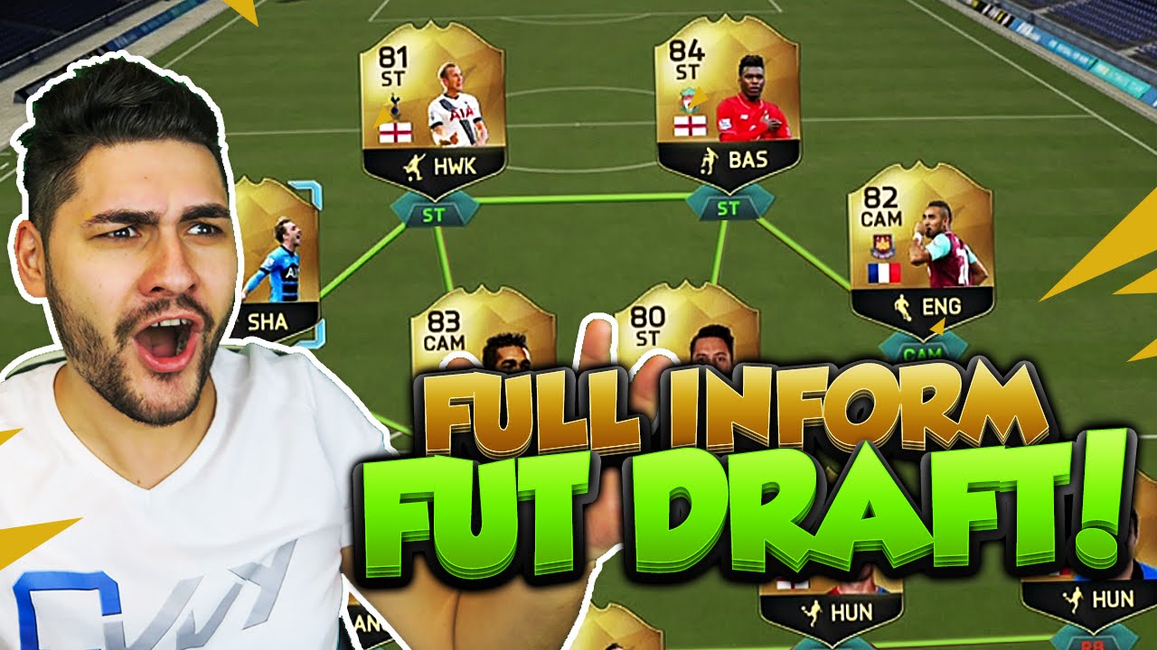 BEST FIFA 16 FUT DRAFT EVER !!! FULL INFORM FUT DRAFT / FIFA 16 ULTIMATE TEAM + INSANE PACK LUCK :D