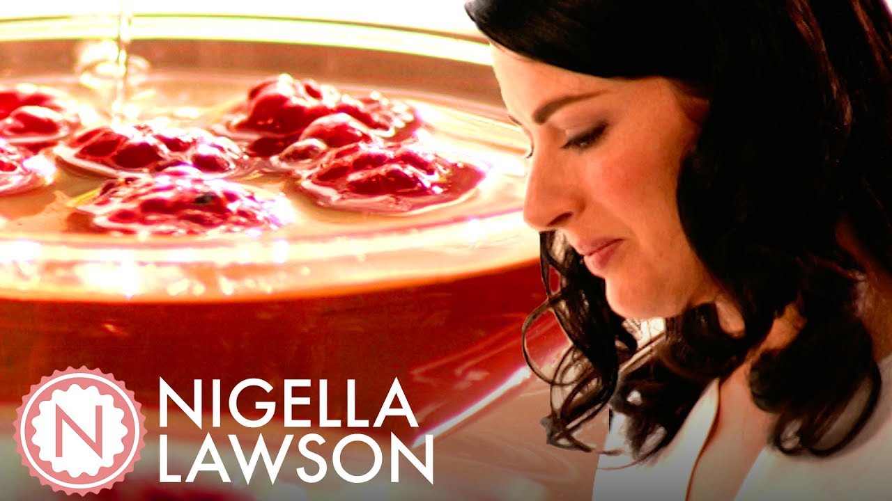 Ruby Red Raspberries in Chardonnay Jelly | Forever Summer with Nigella