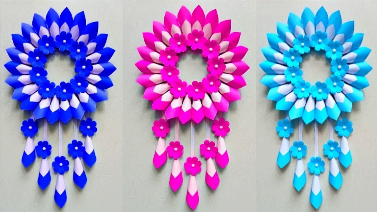 Beautiful Paper Wall Hanging / Paper Craft For Home Decoration / Easy Wall Hanging / DIY Ideas