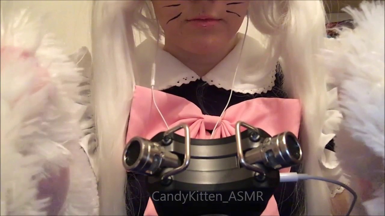 🌸Cosplay ASMR🌸Catgirl brushes your ears with her paws 🐱❤️// コスプレ ASMR ! 猫の女の子 ブラシ あなたの耳 彼女の足で🐱❤️