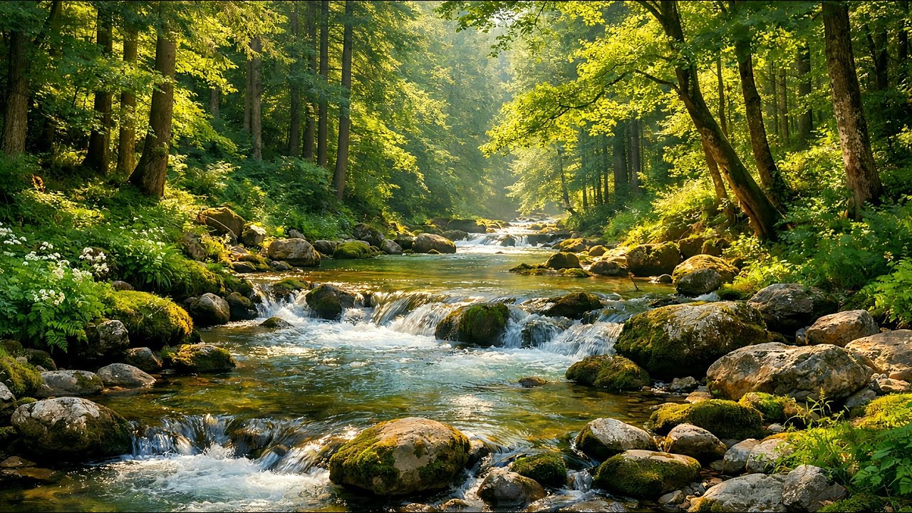 Soothing River Sounds | Peaceful Flowing Water Ambience