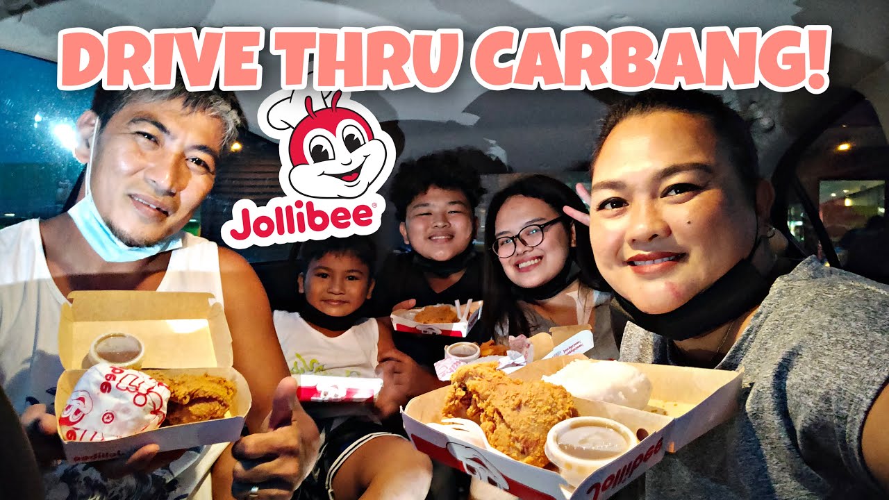 JOLLIBEE CARBANG! LETTING THE PERSON IN FRONT OF US DECIDE WHAT WE EAT!? | JUST LAFAM