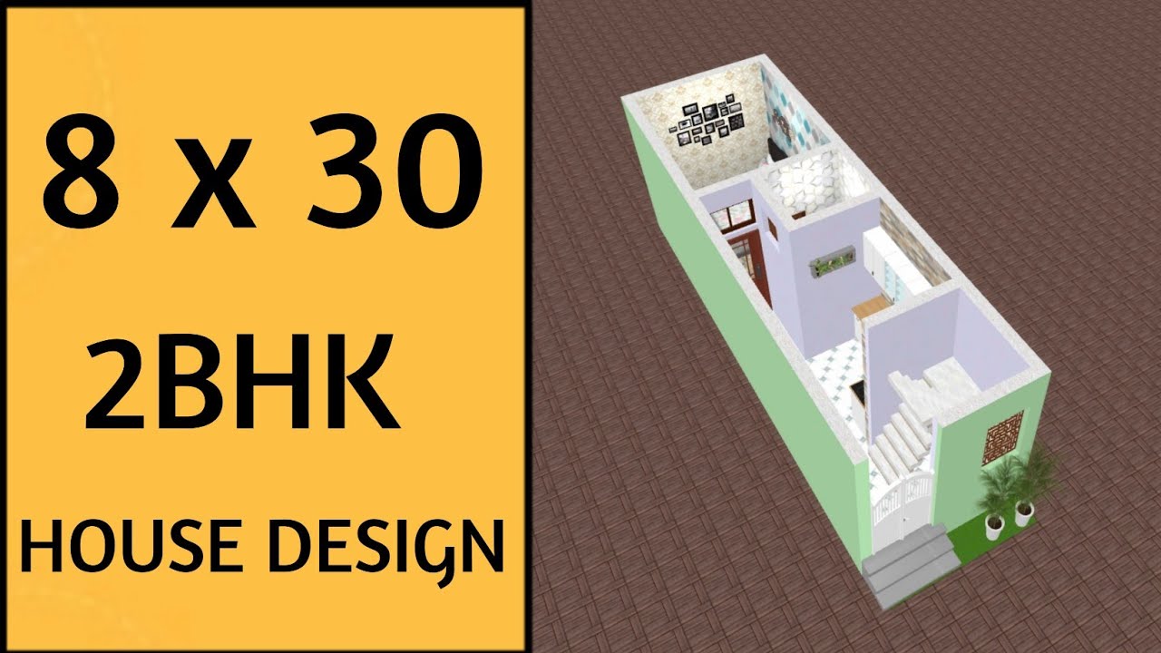 3 लाख में घर का नक्शा ll 8 x 30 House Plan ll 30 Gaj  Ghar Ka Naksha ll 8 x 30 House Design