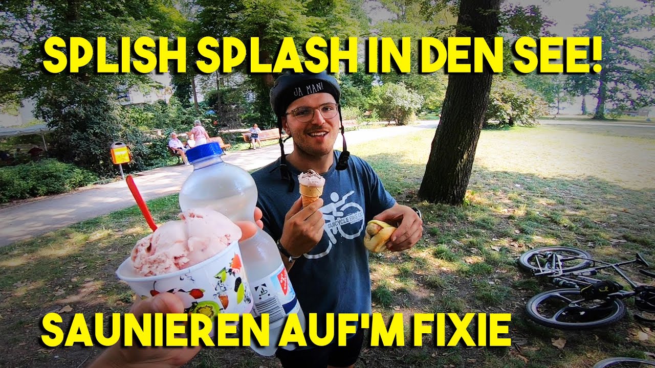 SplishSplash in den See - Saunieren auf dem Fixie mit @skatepunk2425  | Tjorven Geschwindigkeit