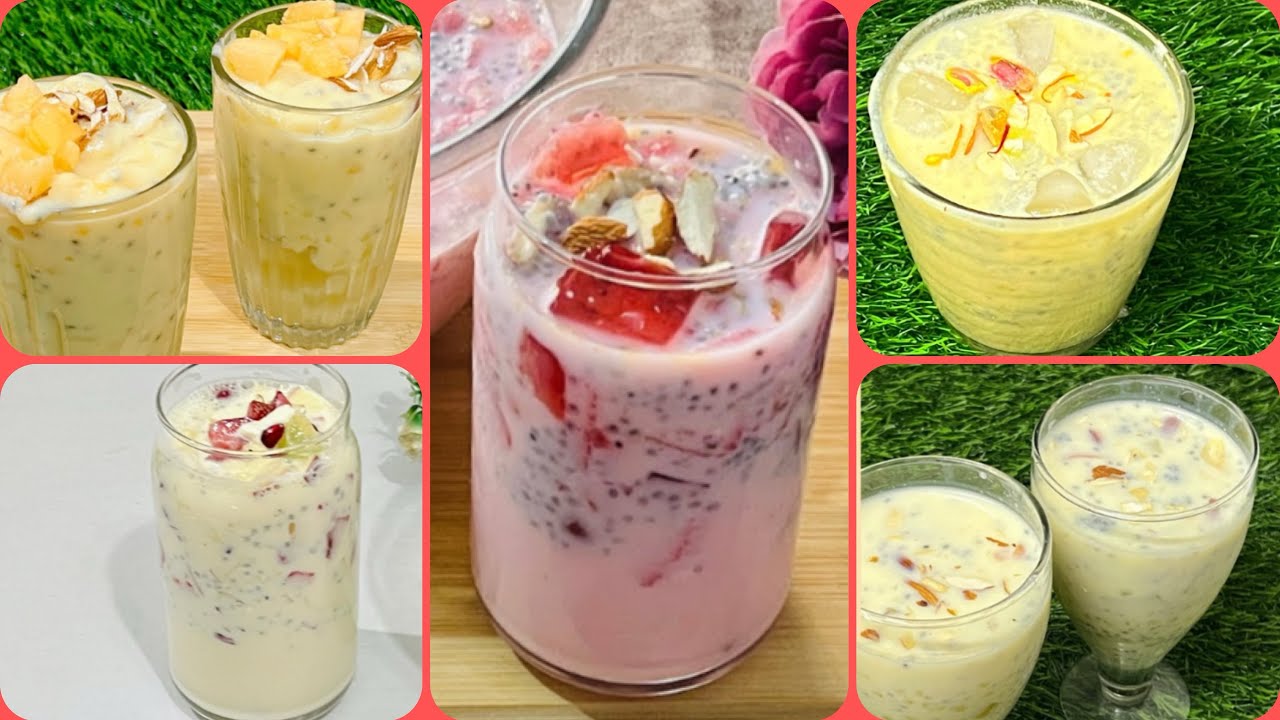 Ramadan special drinks recipe | Top 5 most  refreshing iftar drinks recipes | Ramzan Sharbat recipe