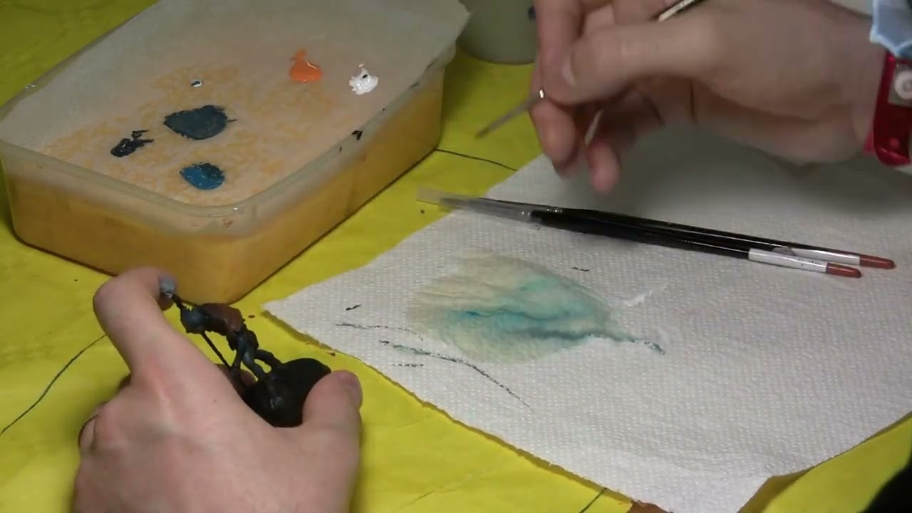 Octopainting 2021: D&eacute;monstration de Niko Deze sur le sch&eacute;ma de couleur partie 1