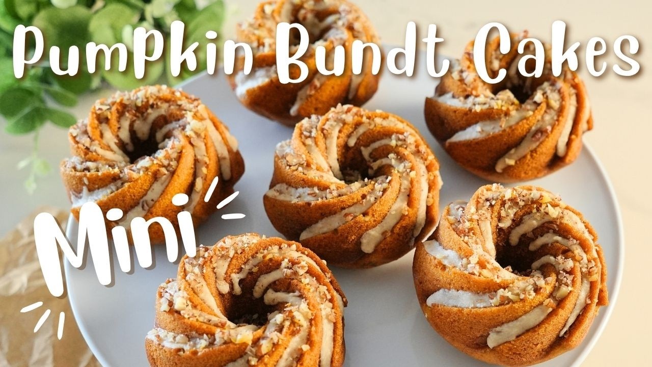 Mini Pumpkin Bundt Cakes with Maple Glaze | Cozy Autumn Dessert Recipe