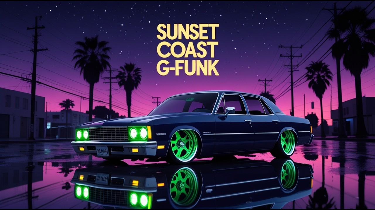 West Coast G-Funk Chill Hip Hop | California Lowrider Sunset Drive & Late Night Vibes
