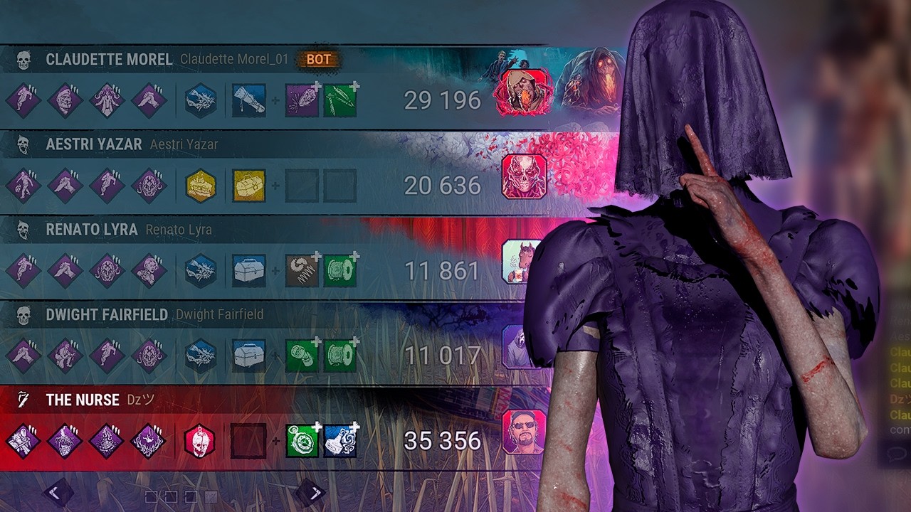P100 NURSE GAMEPLAY | Destroying a SWF's Win Streak | 4K DBD No Commentary