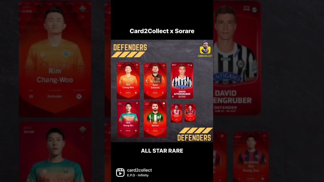 My Current #sorare Roster for All Star Rare