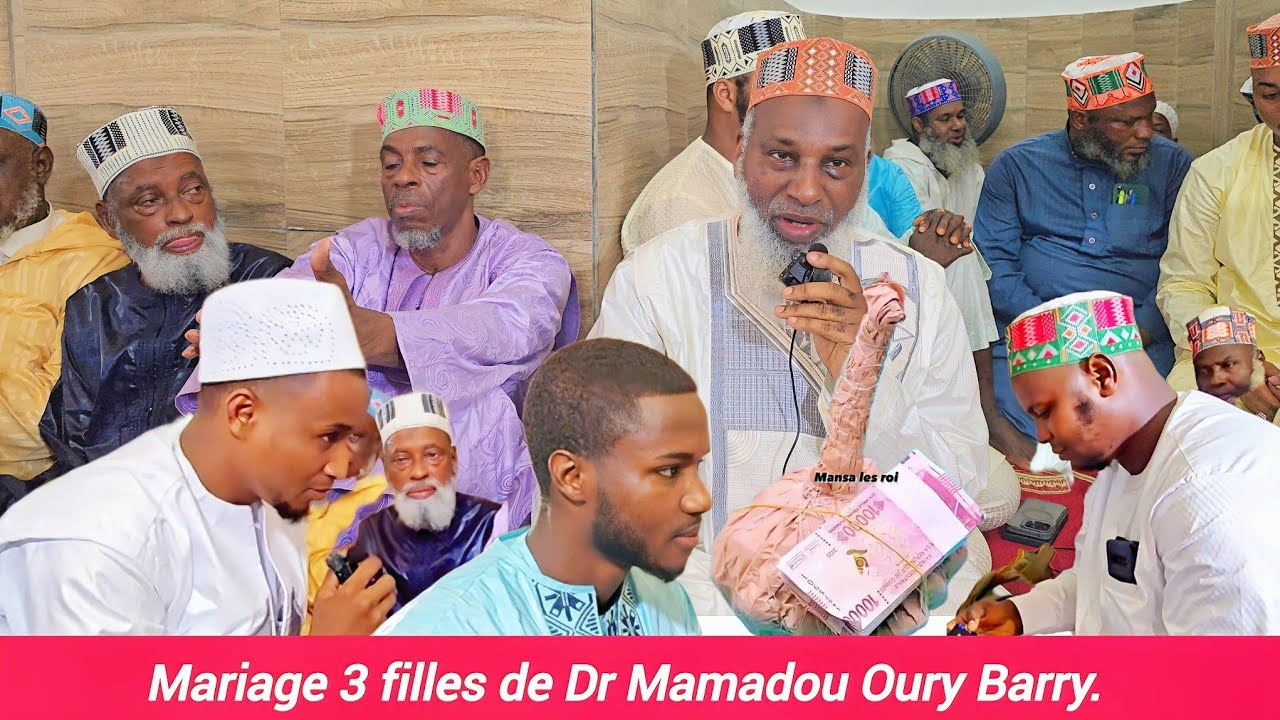 ❤️ MARIAGE 3 filles de Dr Mamadou Oury Barry,