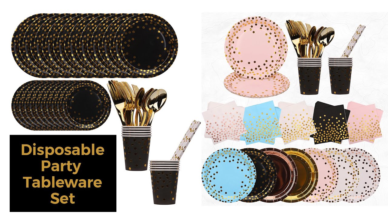 Disposable Tableware Party Supplies Sets