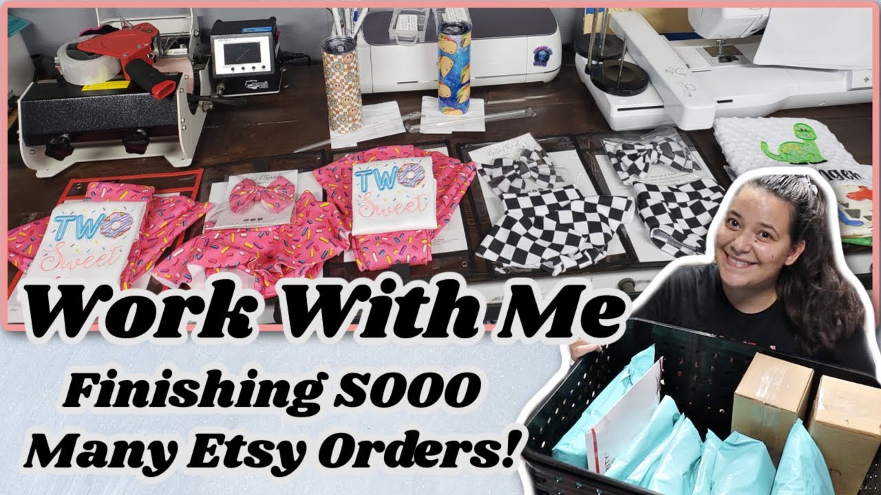 Work With Me On Etsy Orders / Business Supply Haul / Running A Successful Small Business / WWM Vlog