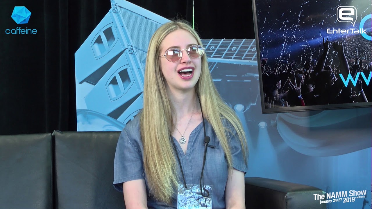 NAMM 2019: Guitarist Ayla Tesler Mabe live interview on EnterTalk and Caffeine TV
