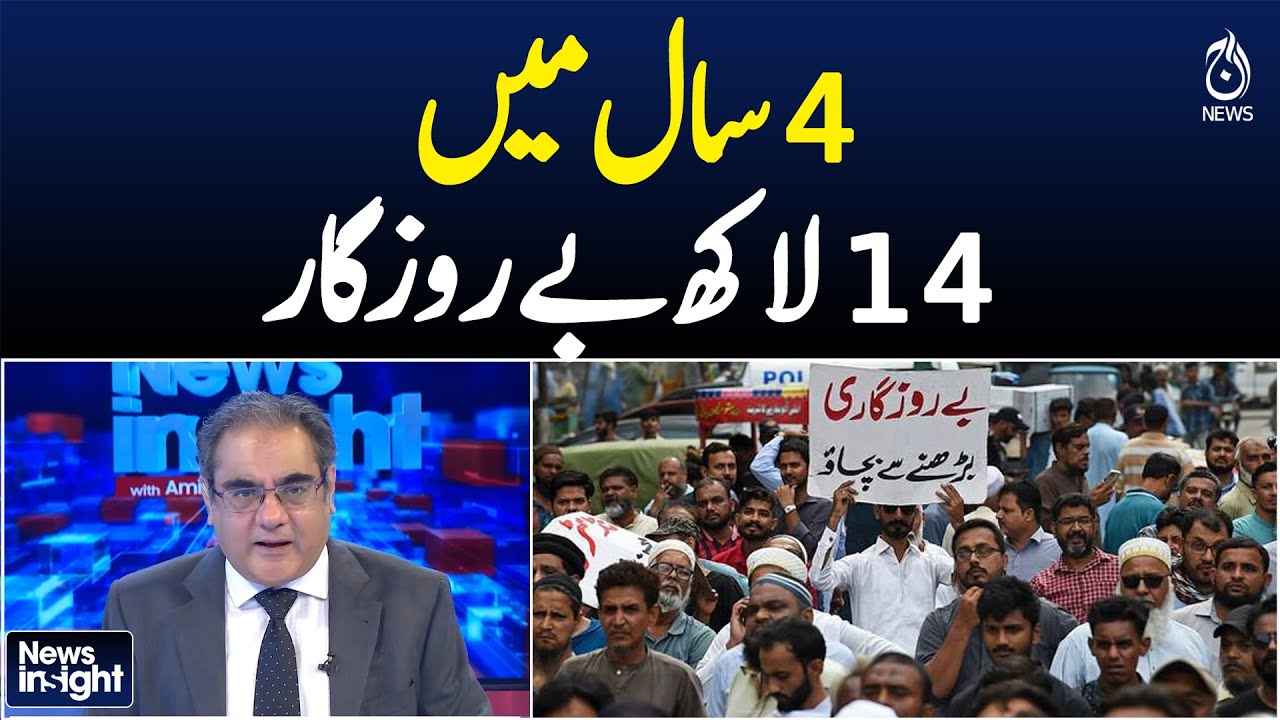 14 Lakh Unemployed in 4 Years | Pakistan Economy | Amir Zia Analysis