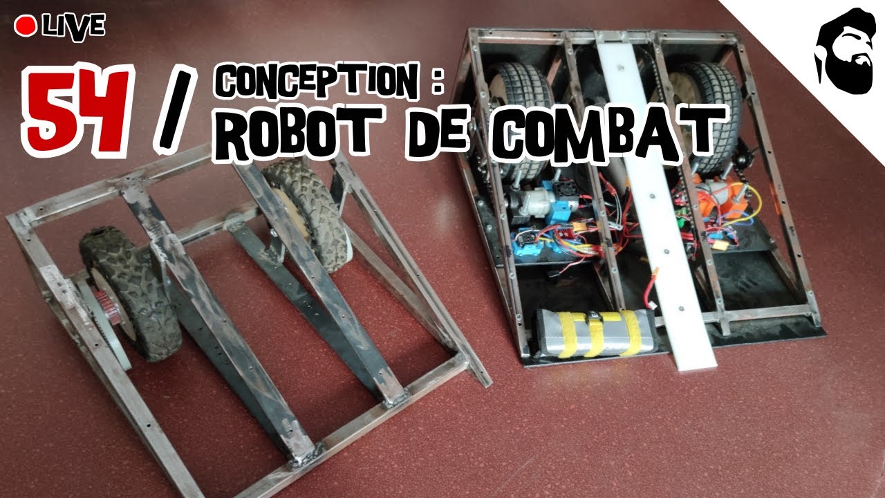 Live robotique - Début de conception du nouveau robot de combat 20 kg